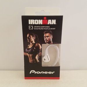 Pioneer IRONMAN E3 Sports Earphones White LARGE